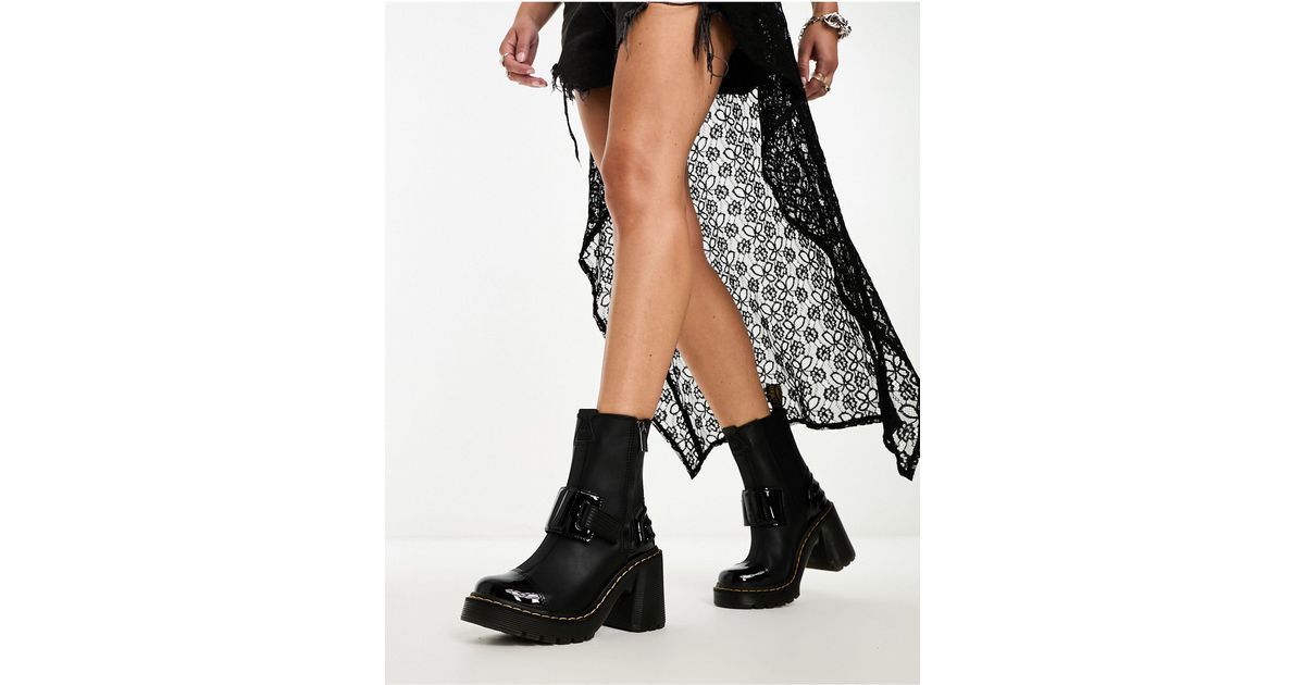 martens gaya bottines chelsea à talon en cuir Martens