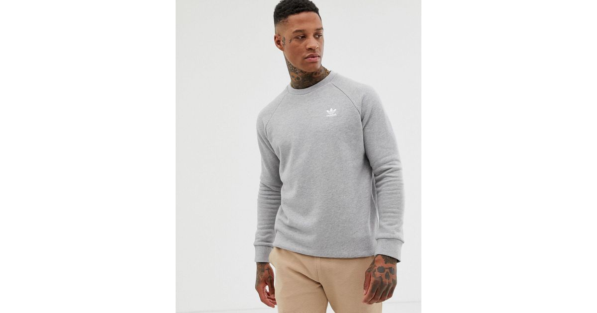 adidas grey sweatshirt mens