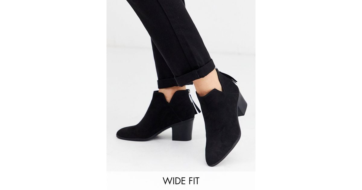 Look Cut Heeled Boots Black | Lyst Australia