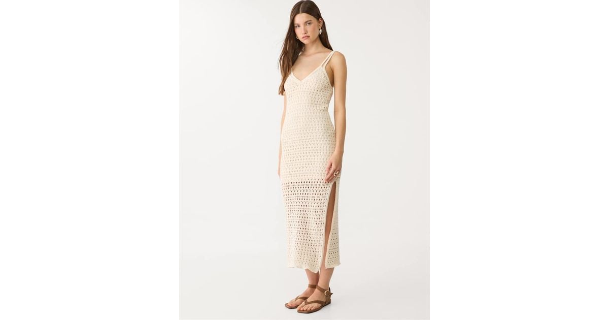 white christmas dresses STRADIVARIUS.Long crochet dress Tm – Hibuy market main image 0