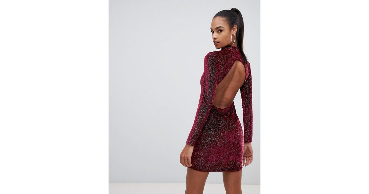 pretty little thing red sequin dress