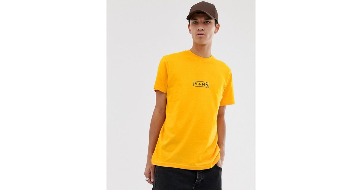 vans yellow t shirt
