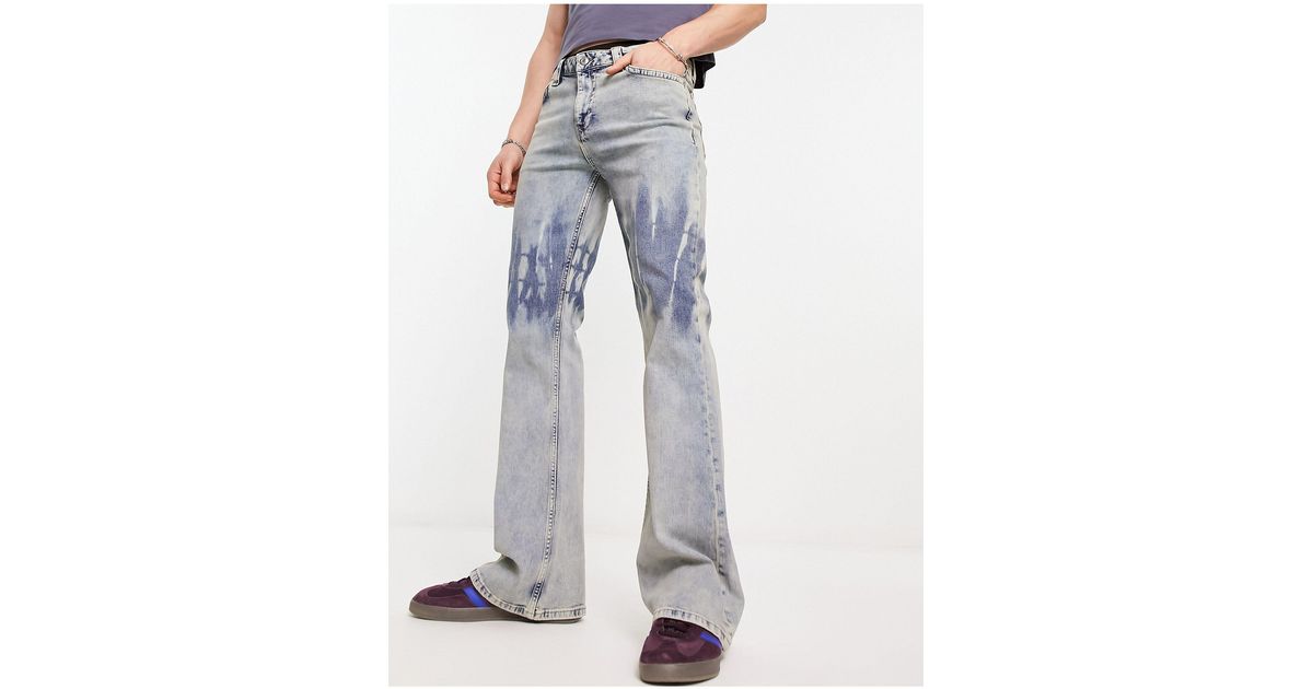 ASOS Flare Jeans in Blue for Men | Lyst