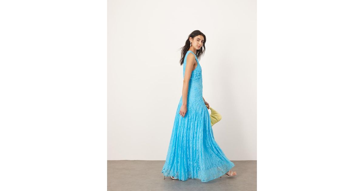 sachin and babi light blue dress Buy Ochre Yellow Sleeveless Drop Waist 100% Cotton Crew Neck Midi Dress  from the Next UK online shop