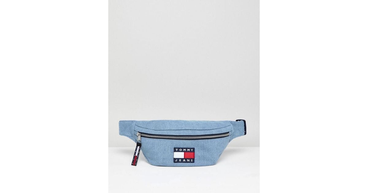 Tommy Hilfiger Tommy Jeans 90s Capsule 5.0 Denim Fanny Pack in Blue | Lyst