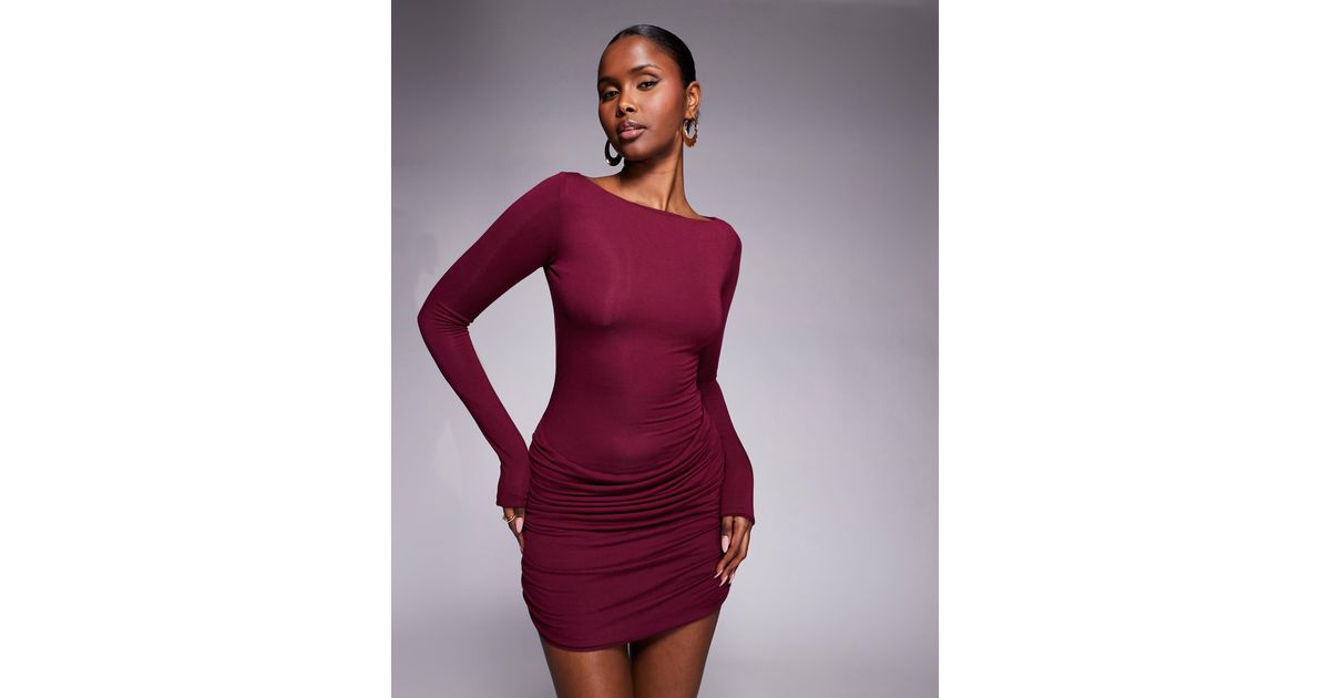 knee length dresses for ladies Rent Oh Polly San Marino Embellished Side Split Maxi Dress in Red