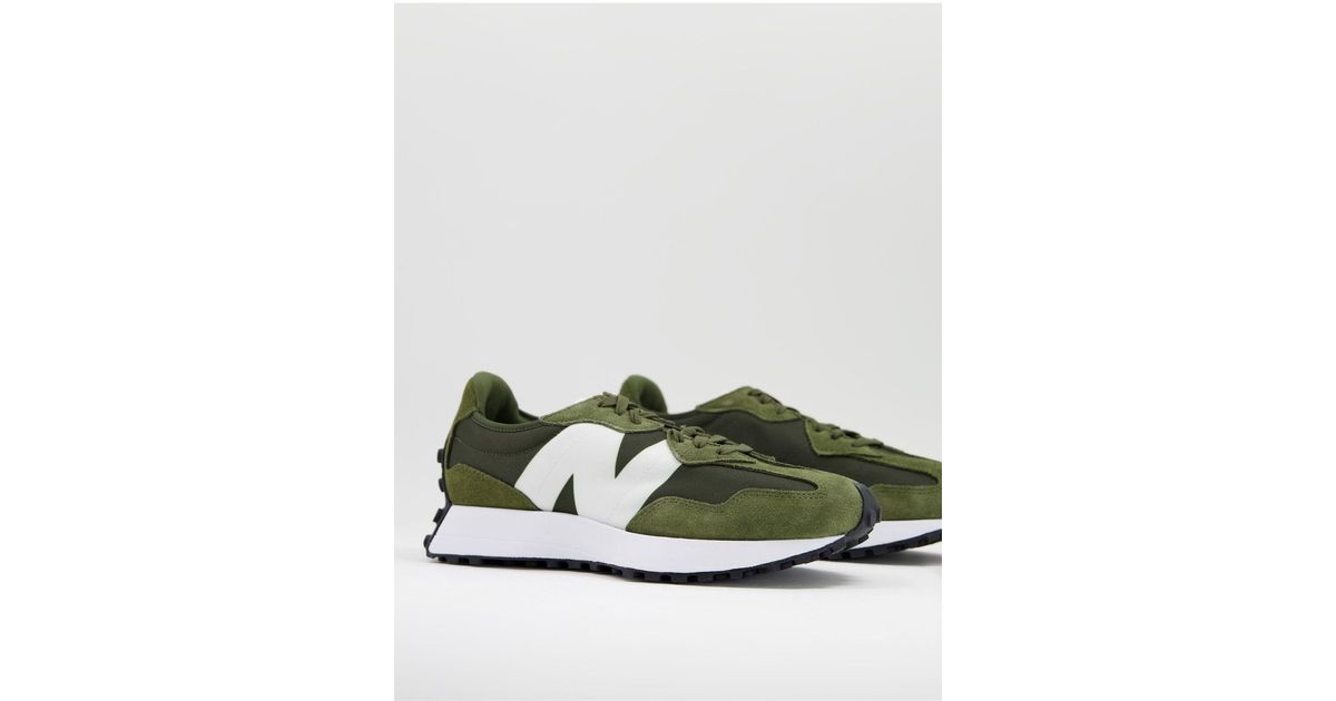 New Balance 327 Core Trainers in Green Lyst Australia