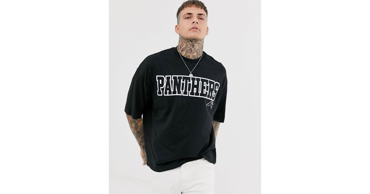 ASOS DESIGN NFL Oversized T-shirt With Baseball Style V Neck And Front And  Back Print