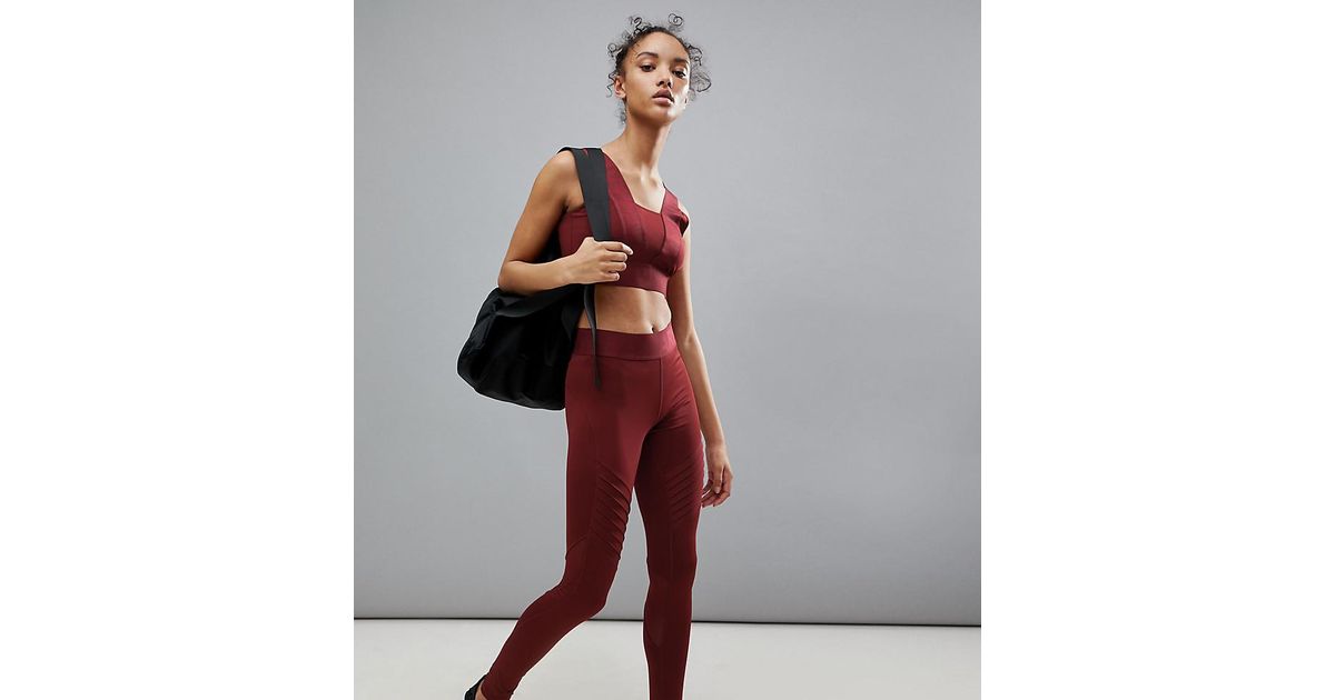 Ivy Park Active Leggings In Burgundy in 