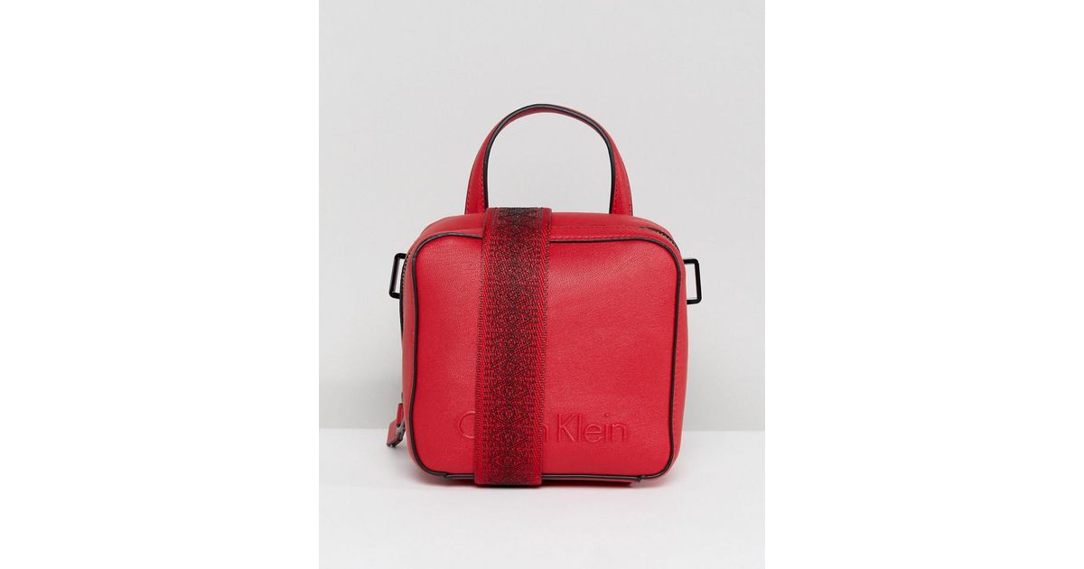 calvin klein strapped large hobo