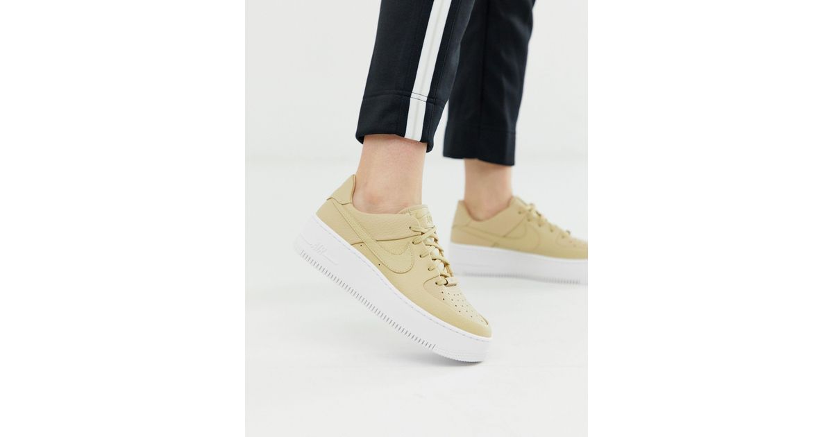 Air Force - 1 Sage - Sneakers beigeNike in Gomma di colore Neutro | Lyst
