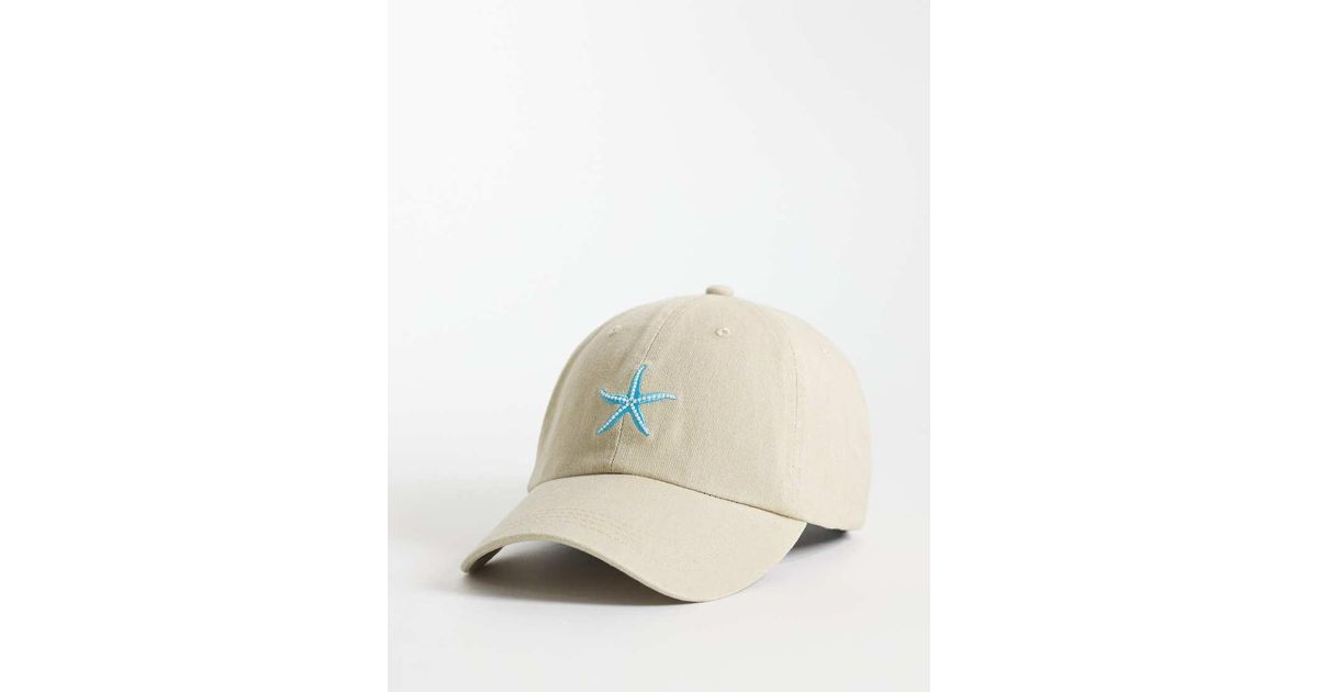 ASOS Star Fish Motif Cap in Natural | Lyst UK
