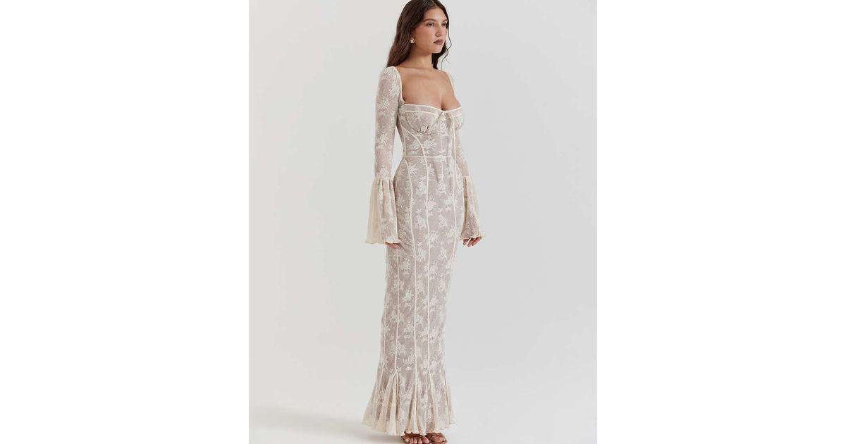 modest dresses long sleeve GAIA Cinched Maxi Cotton Dress - 100% COTTON main image 1