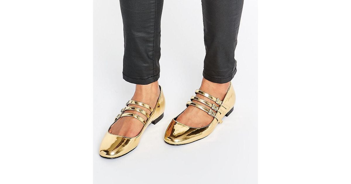 square toe ballet flats leather