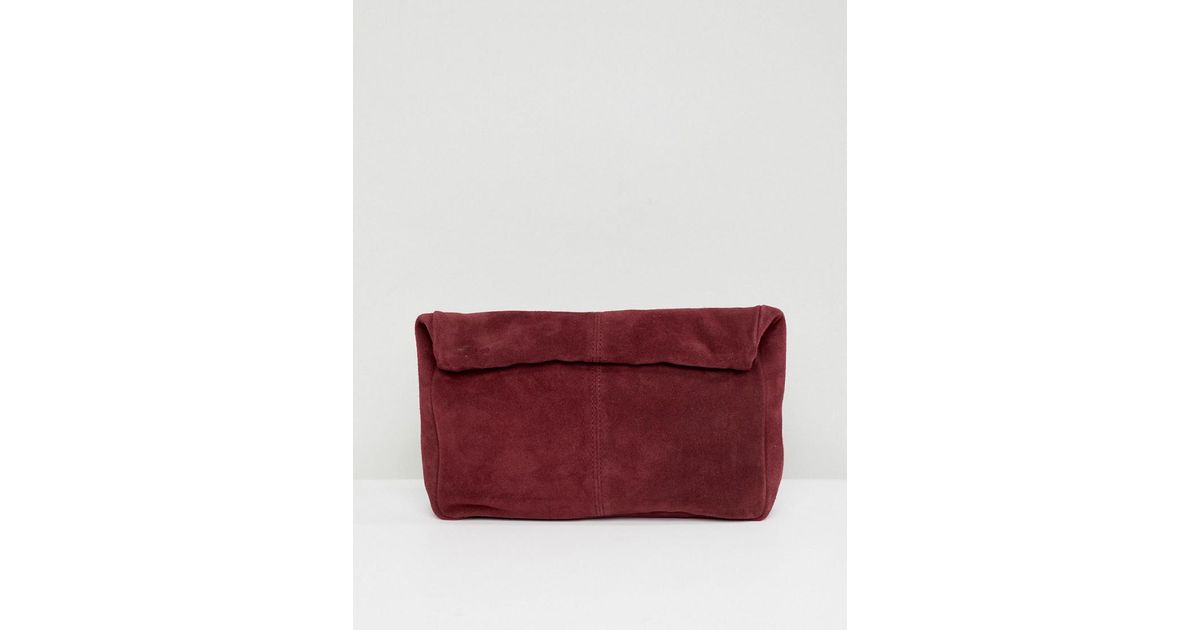 red clutch bag asos