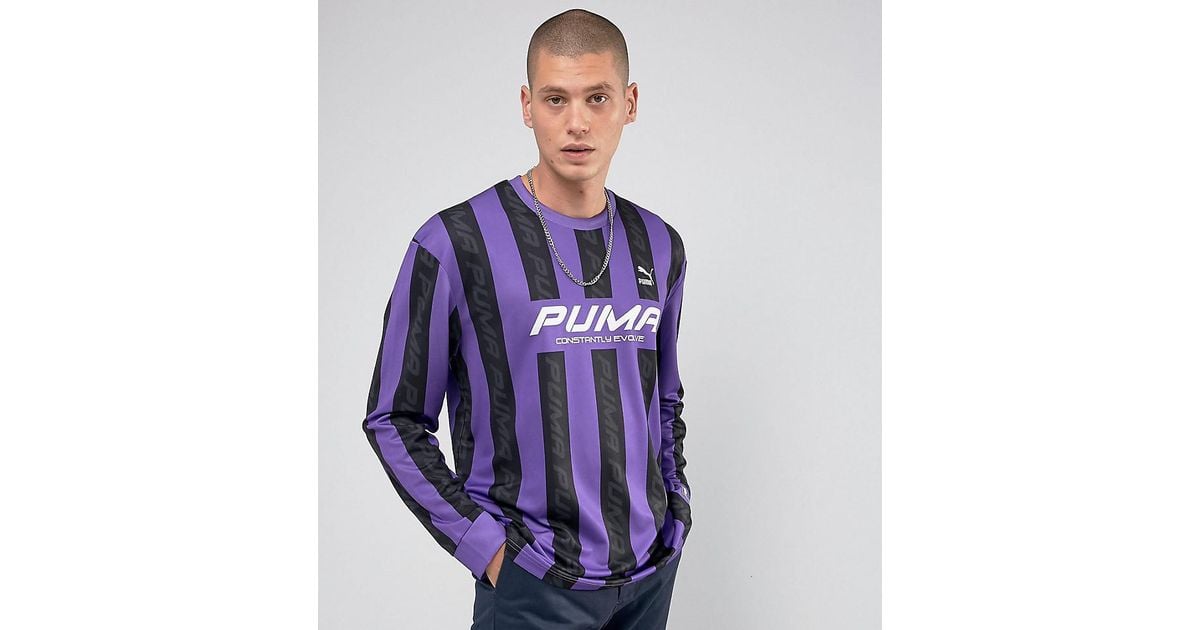 PUMA Retro Soccer Jersey In Purple Exclusive To Asos 57660201 for Men | Lyst