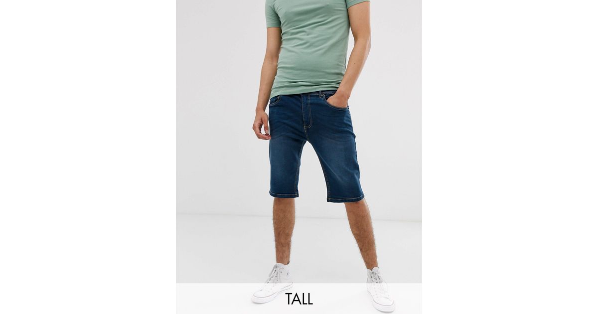 tall denim shorts