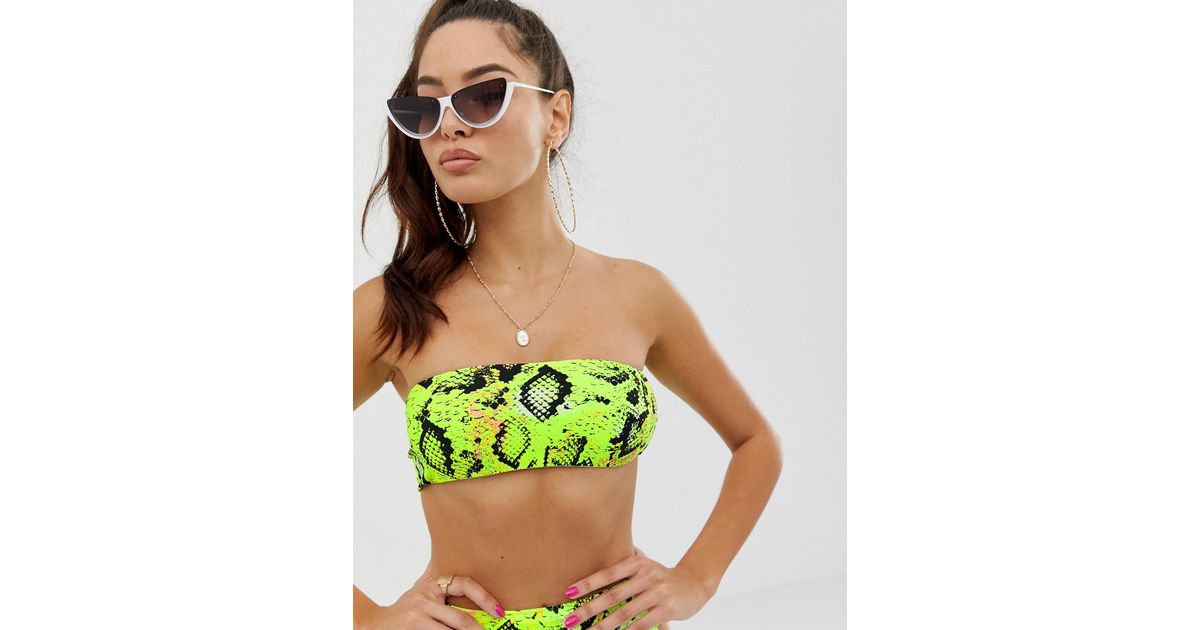 asos snakeskin bikini