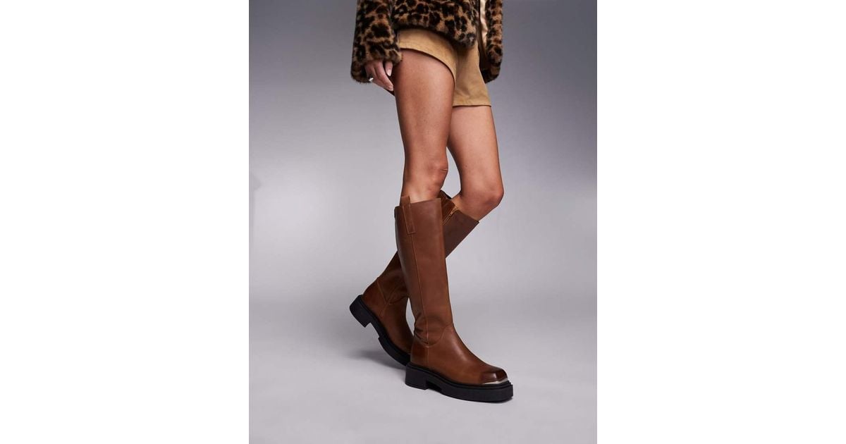 Steve Madden Constance Knee Boots in Brown Lyst UK