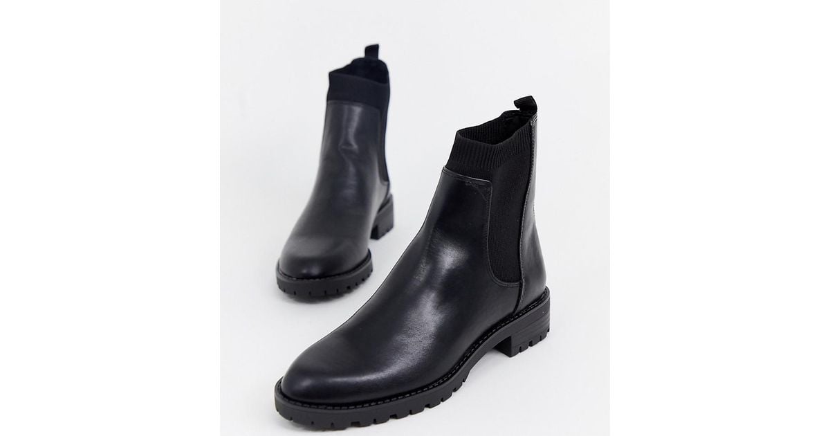stradivarius elastic side chelsea boot