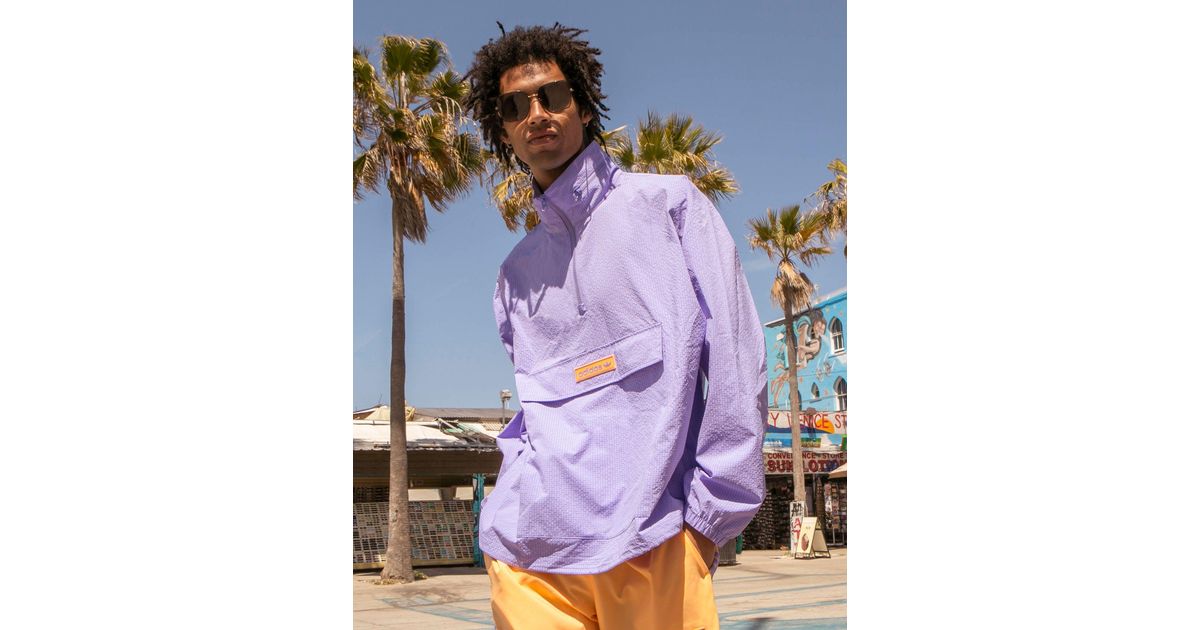 adidas Originals 'summer Club' Quarter Zip Seersucker