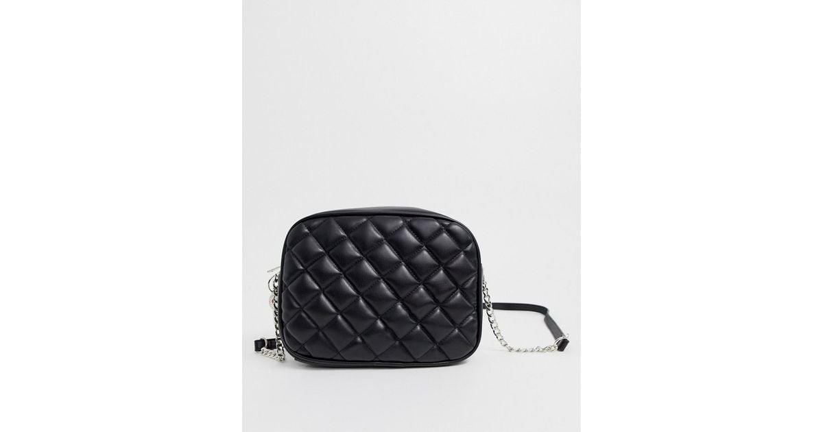 Bandolera acolchada en negro Stradivarius de color Negro | Lyst