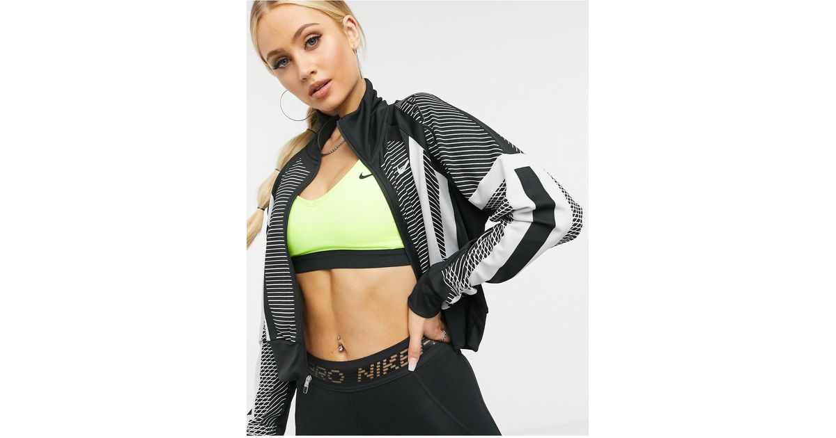 nike pro crop jacket