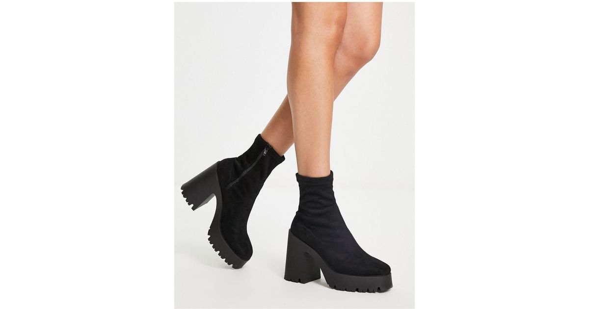 asos elsie sock boot green