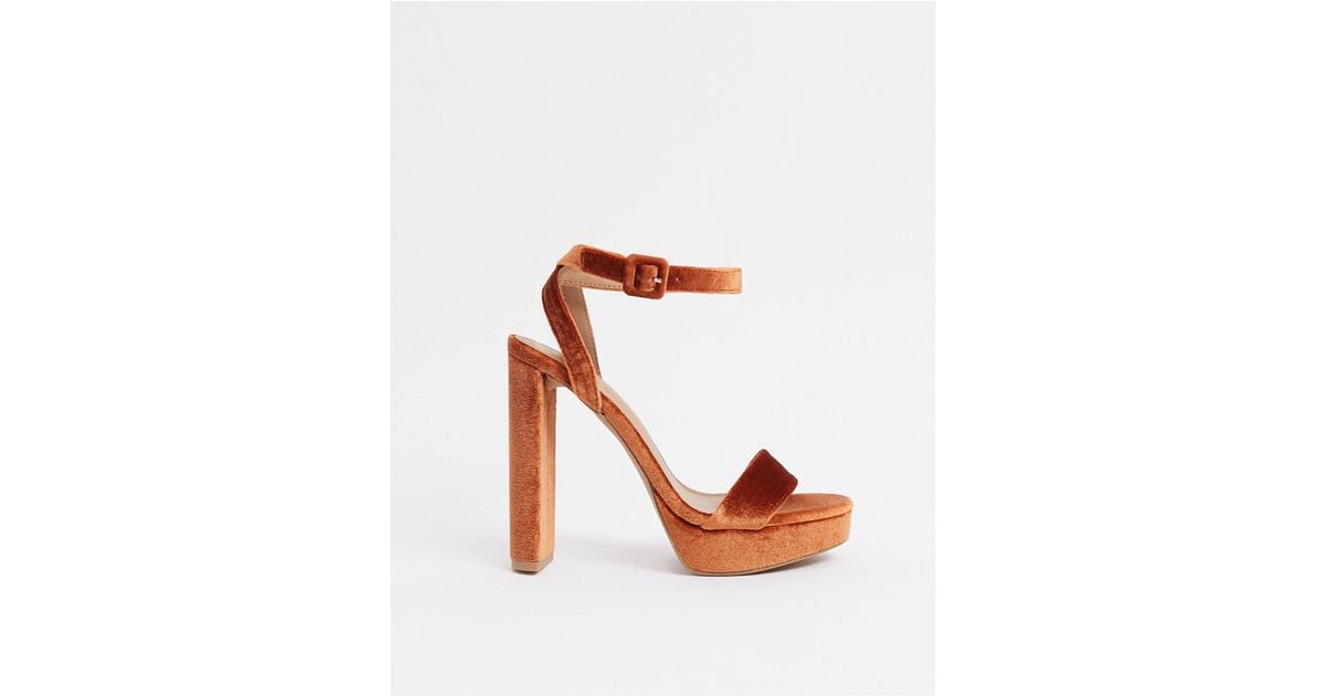 Sandalias ASOS de color Naranja Lyst