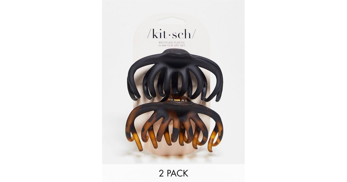 Kitsch Octopus Claw Clips 2 Pack in Black Lyst