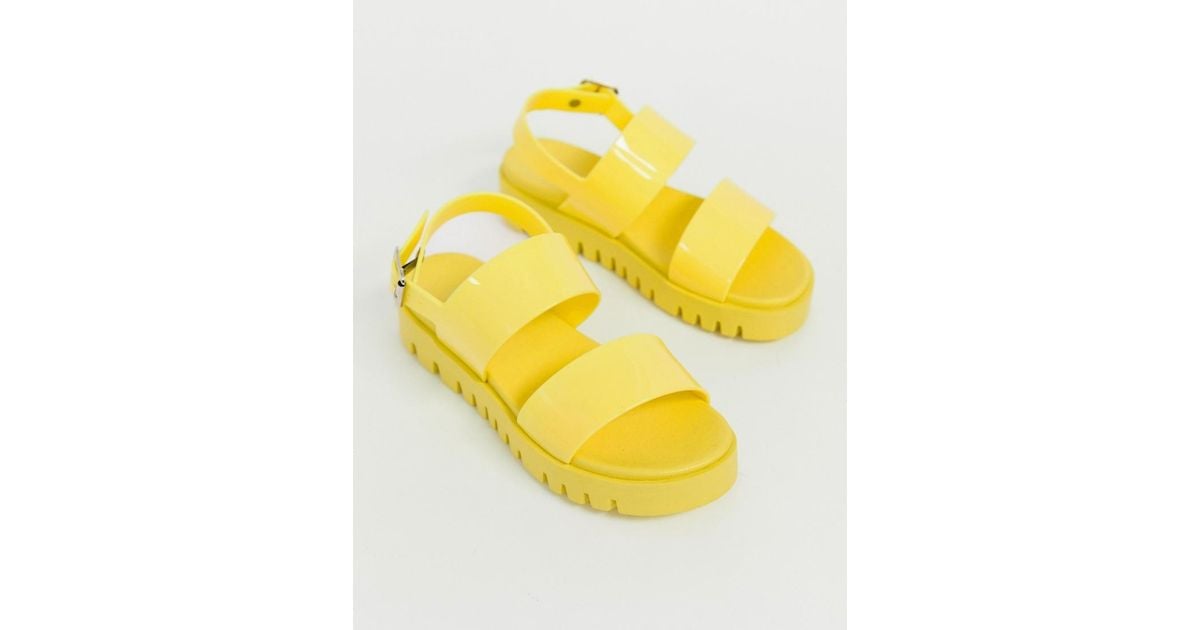 fadey chunky jelly flat sandals