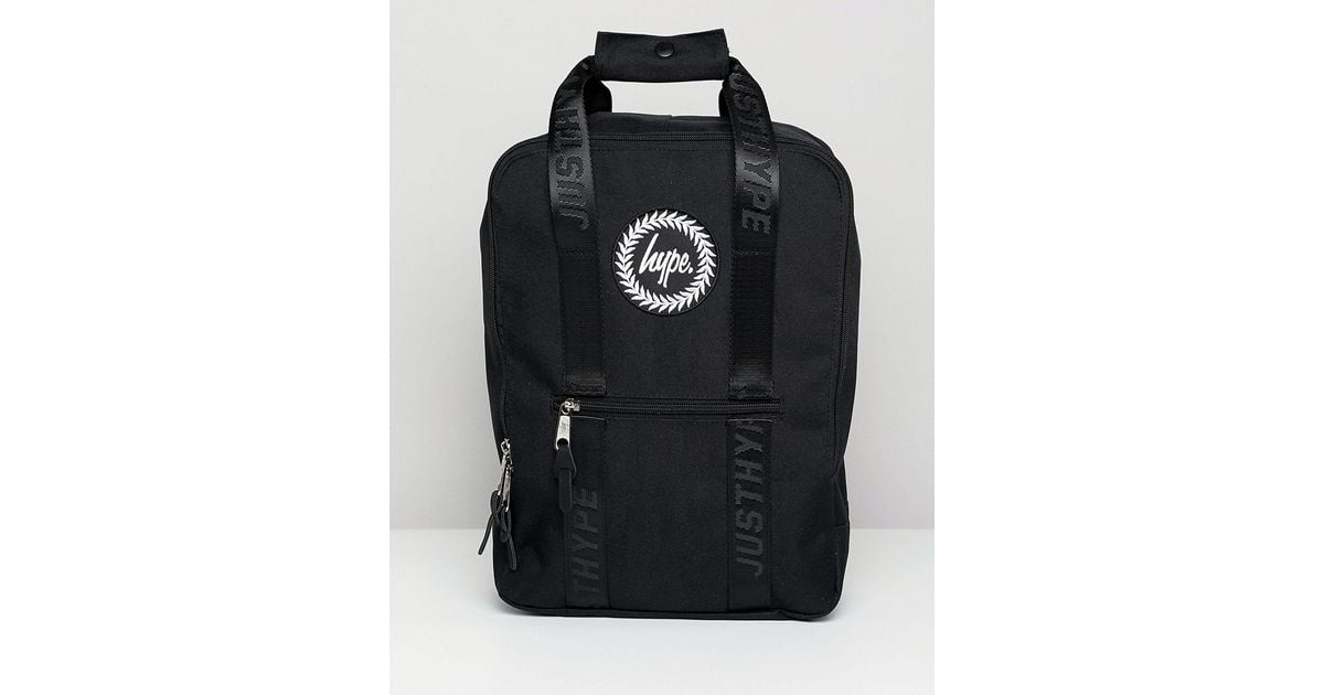 Hype Black Boxy Backpack Lyst