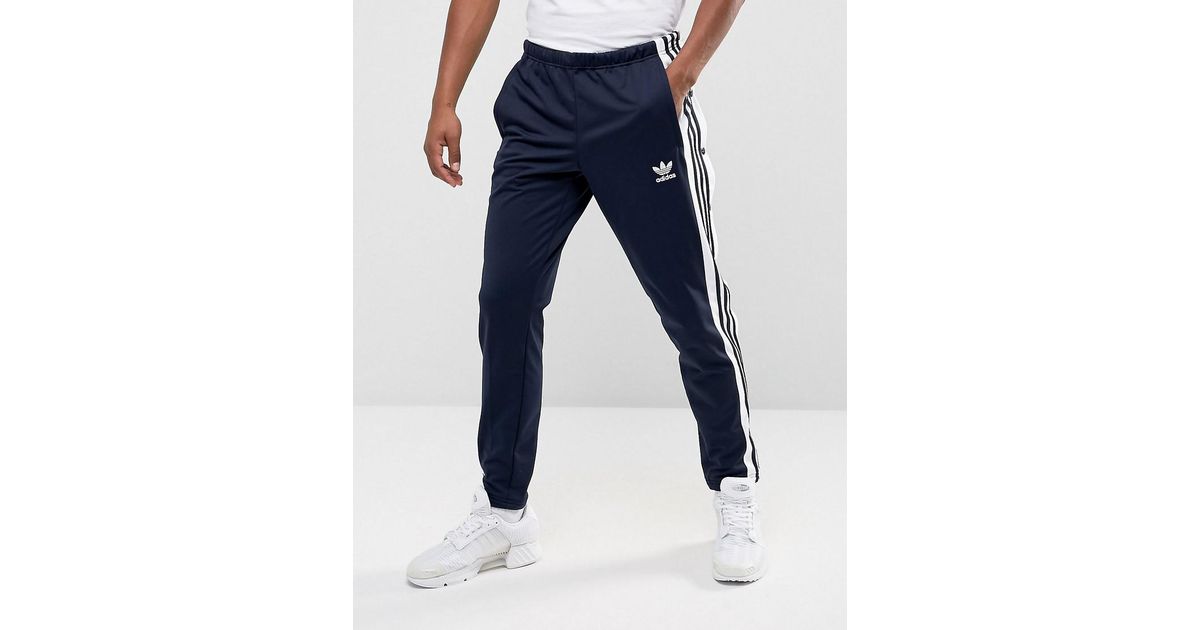 adidas originals adicolor popper joggers in black cw1283