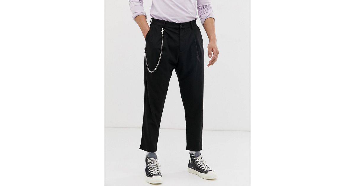 Pantalones Bershka de Denim de color Negro para hombre | Lyst