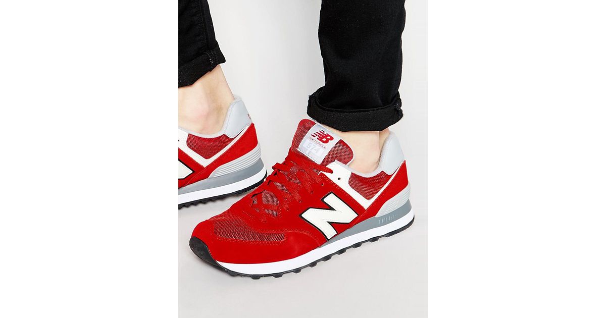 New balance on sale kl574 rouge