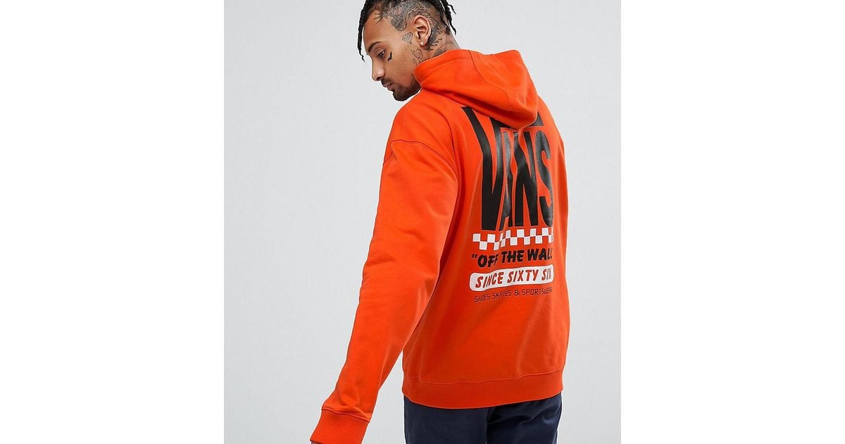 vans hoodie Orange Online Shopping for 