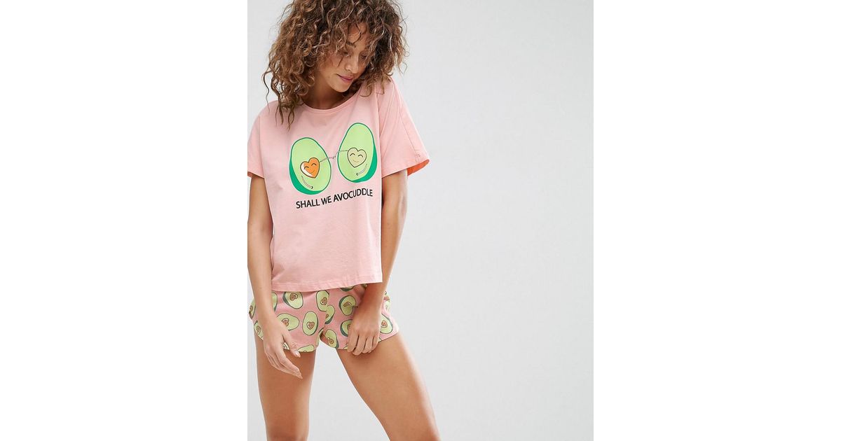 ASOS Cotton Avocado Avocuddle Tee 