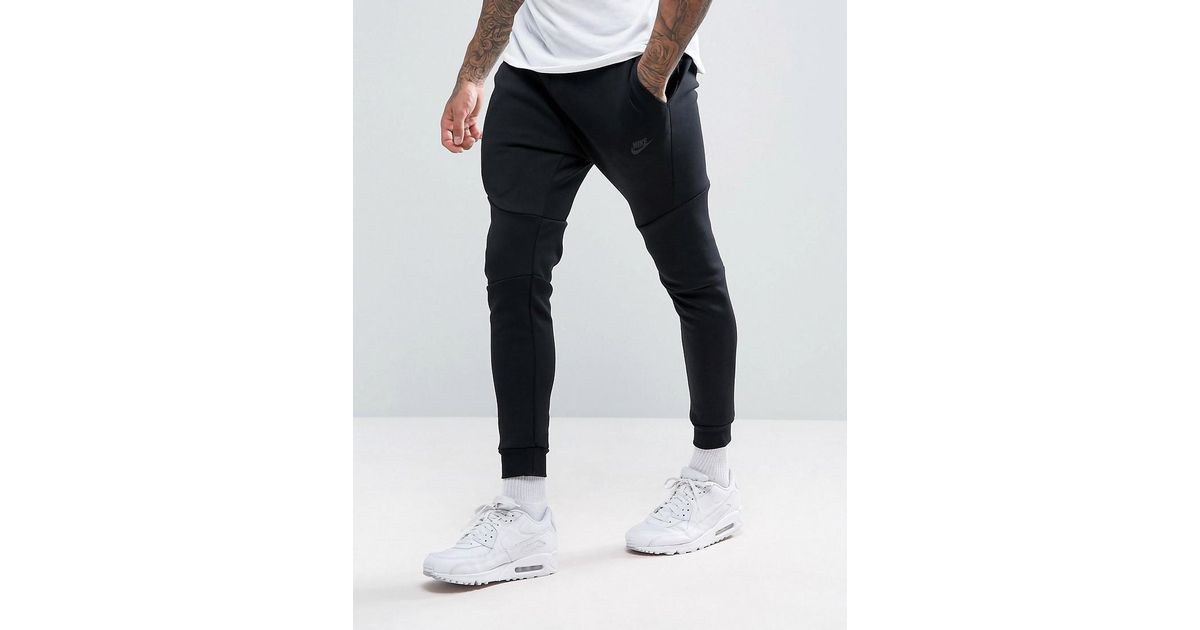 Nike Tech Fleece Slim Fit joggers In Black 805162-010 in Black for Men - Lyst