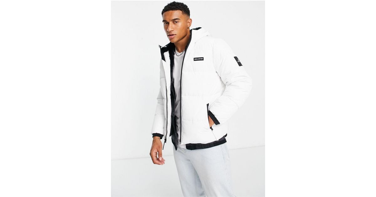 Hollister jacket white deals