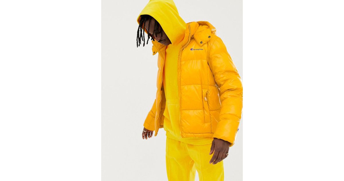 champion jacket yellow