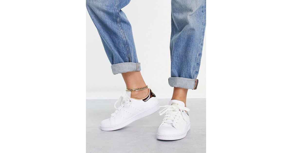 stan smith languette bleu