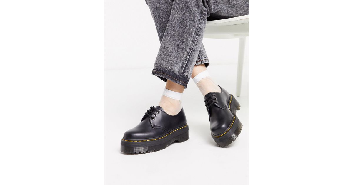 dr martens platform black