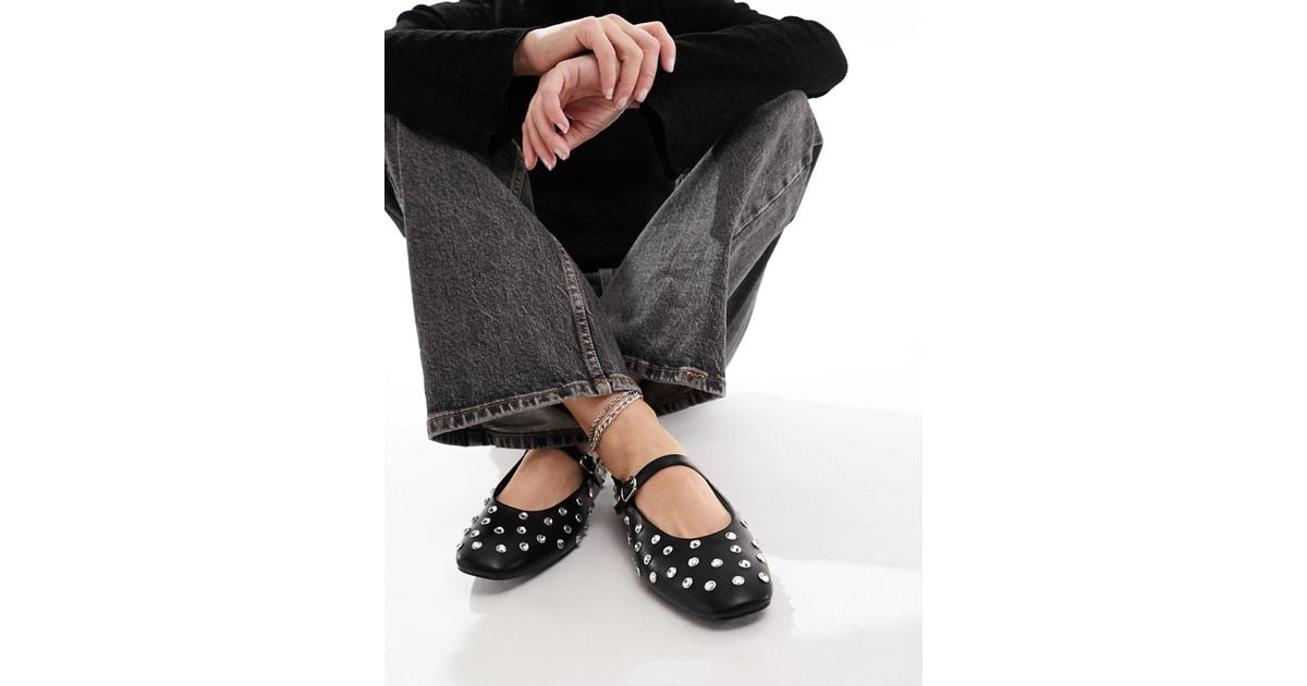 Stradivarius – ballerinas in Schwarz Lyst DE