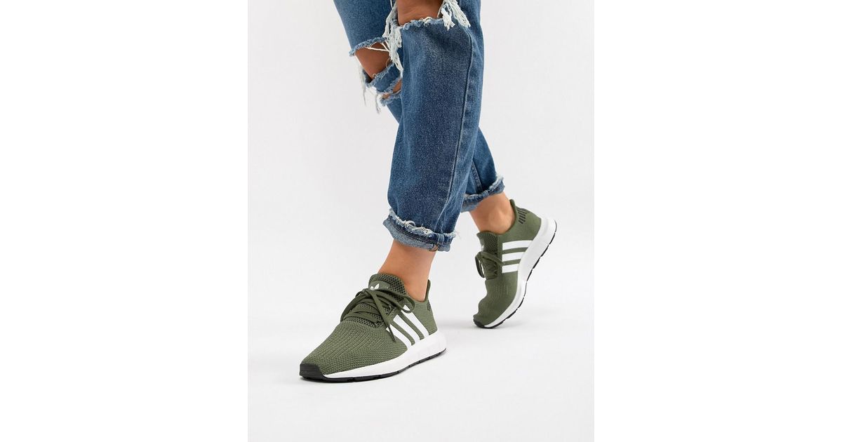 Adidas green swift run hotsell
