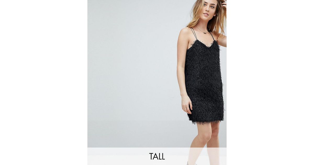 black cami mini dress