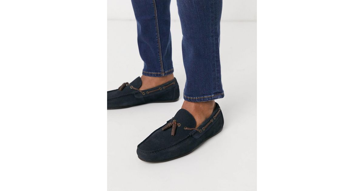 ASOS Driving Shoes in Blue for Men | Lyst