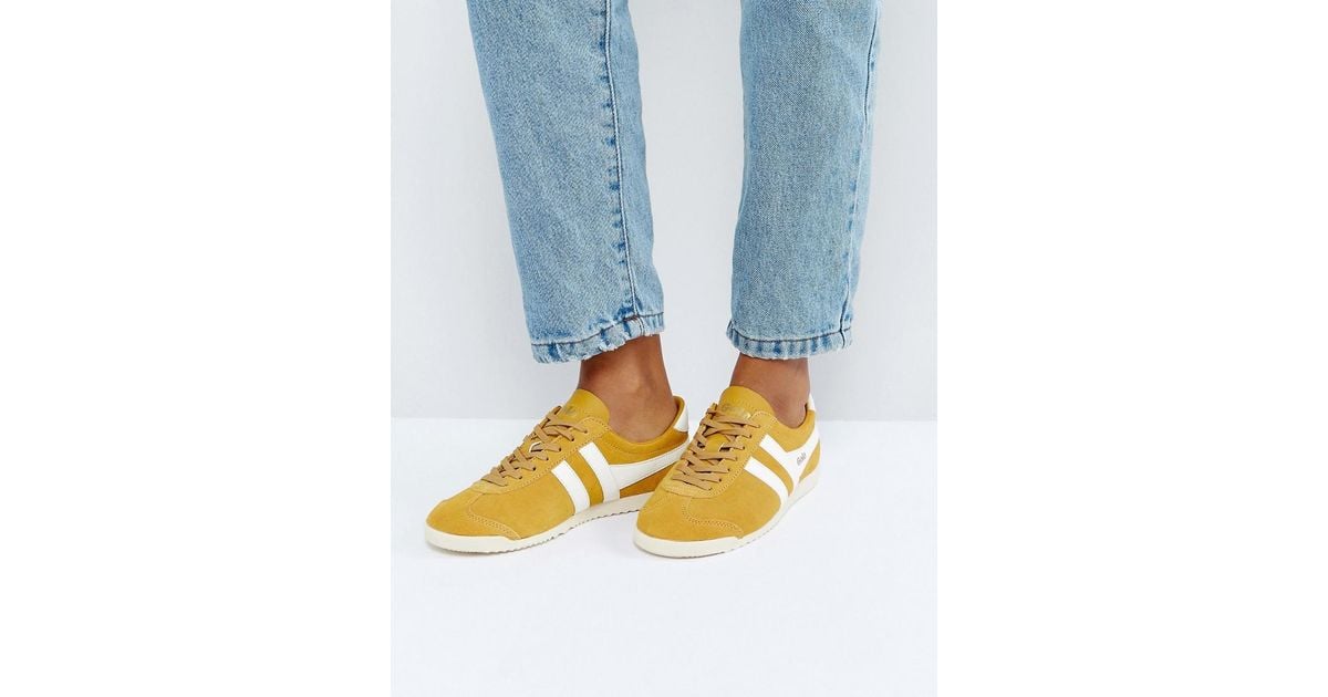 Gola yellow suede outlet sneakers