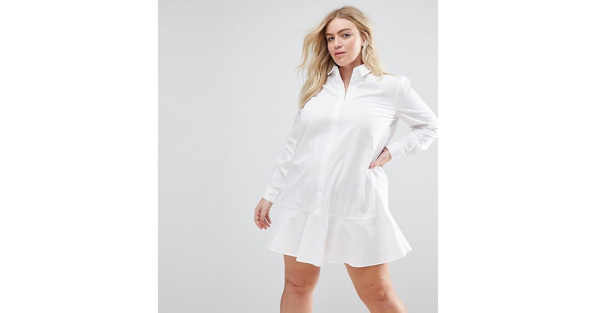 peplum mini shirt dress
