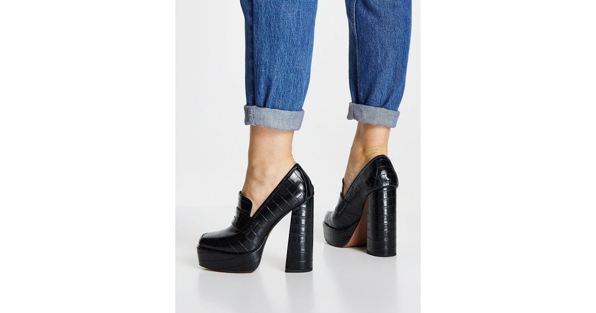 asos platform loafers