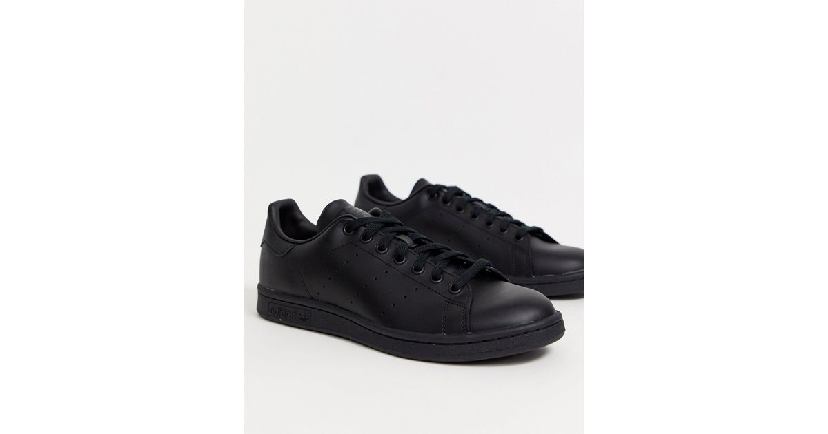 adidas Originals Stan Smith Sneakers in Black for Men | Lyst
